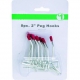 8-piece 2" Peg Hooks